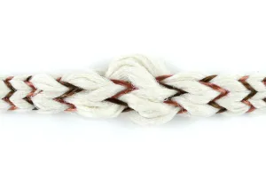 1" Copper & Ivory Braided Trim