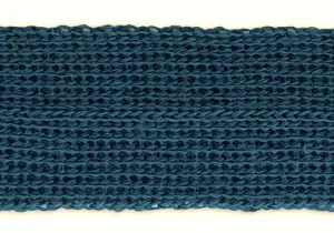 7/8" Teal Simple Fold-Over Wool Trim (Made in Japan)