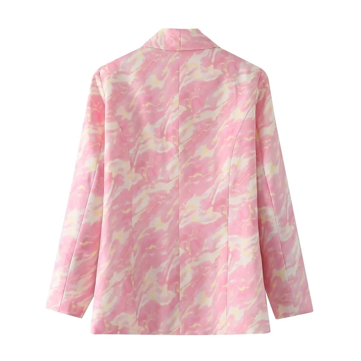 Abstract Pattern Lightweight Blazer