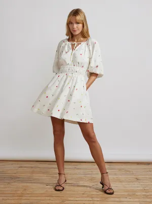 Azalea White Vintage Floral Mini Dress