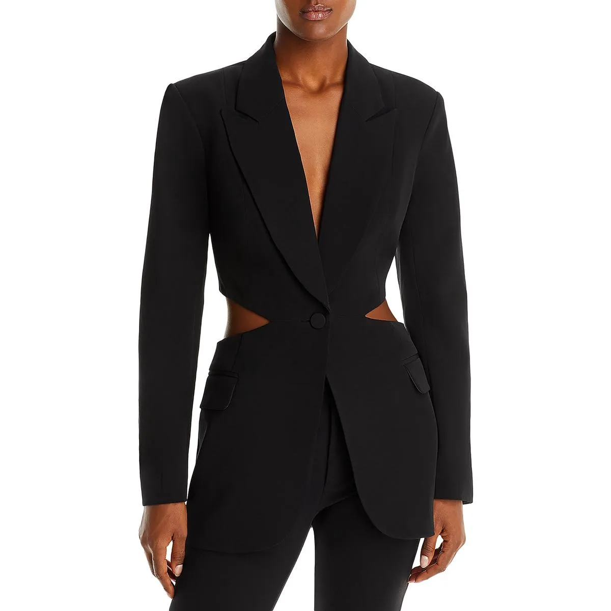 Bardot Womens Cassian Cut-Out Office One-Button Blazer