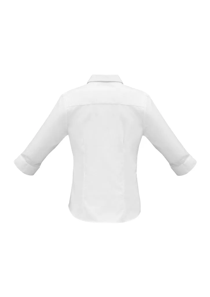 Biz Collection Ladies Luxe 3/4 Sleeve Shirt  - S10221