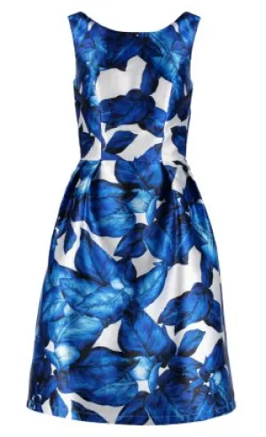 Blue White Flower Dress