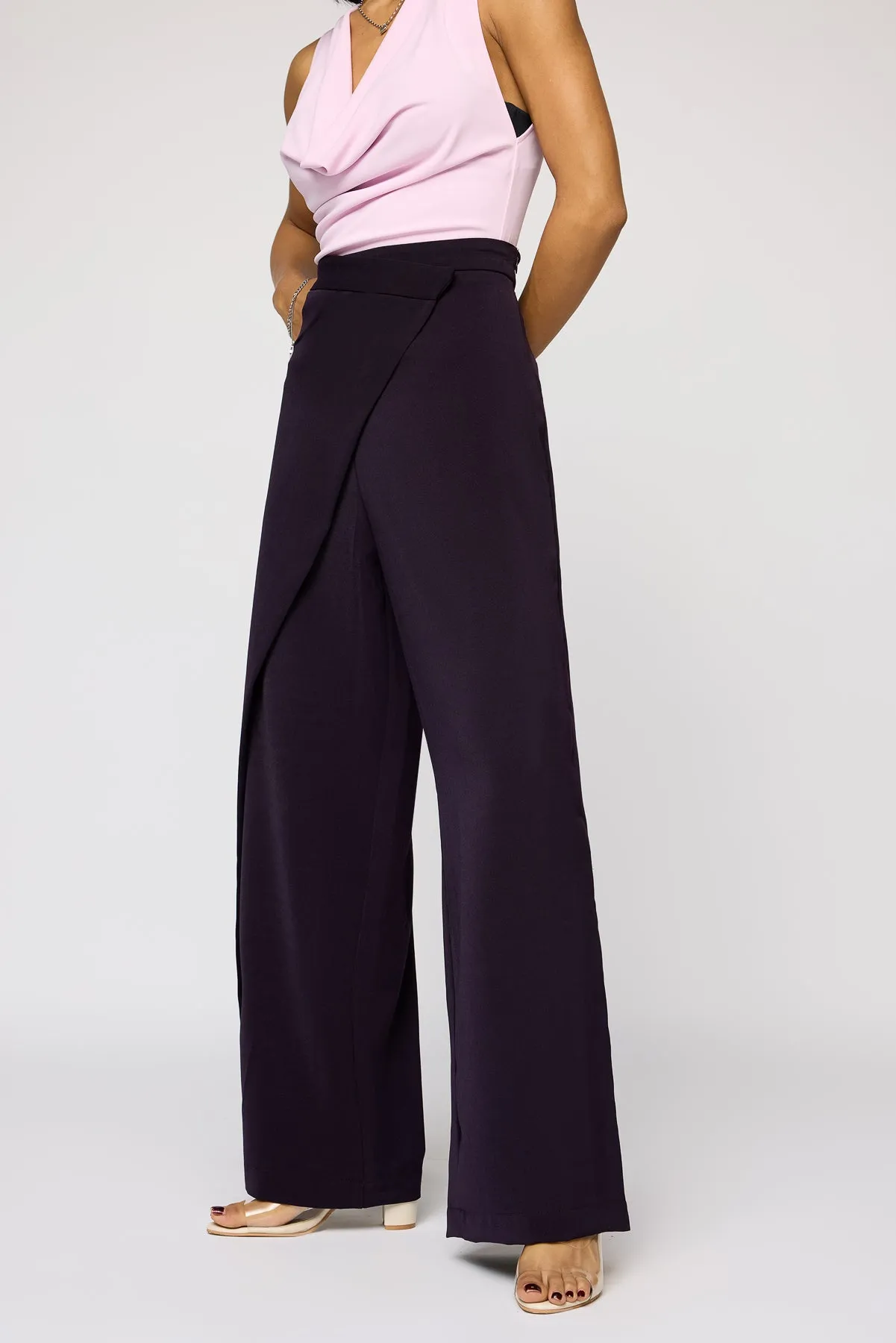 Cabernet Wine Pareo Korean Pants