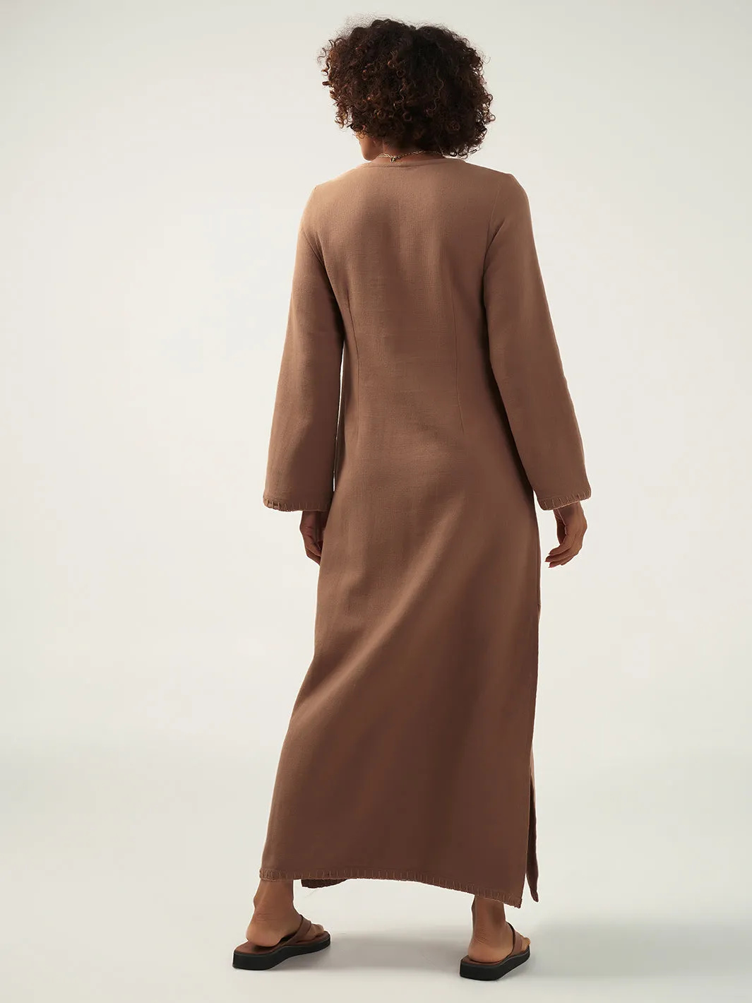 Cielo Ramie Dress Desert Sand