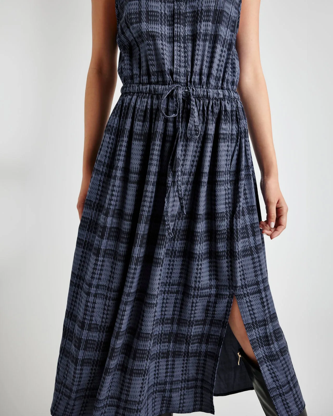 Cleo Plaid Maxi Dress