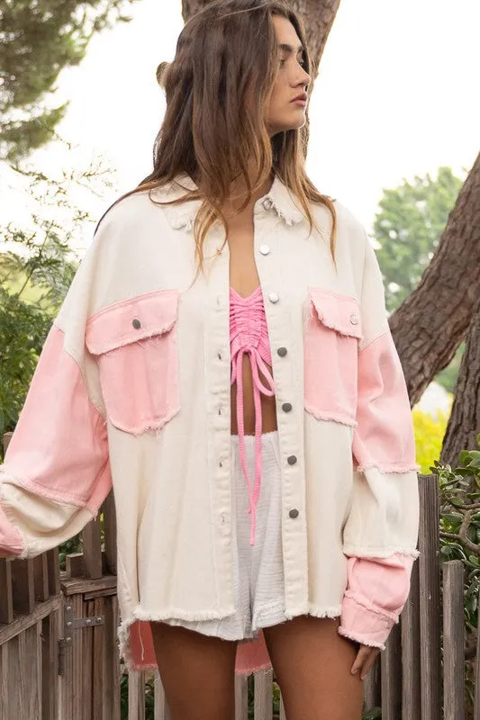 Colorblock Oversized Jacket