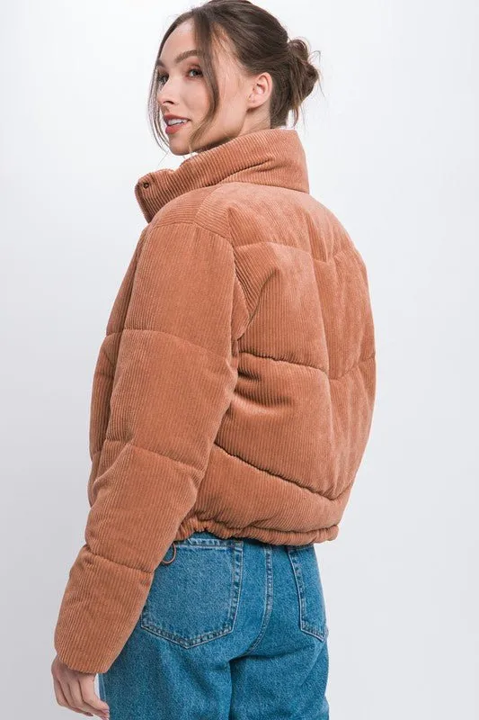 Corduroy Puffer Jacket