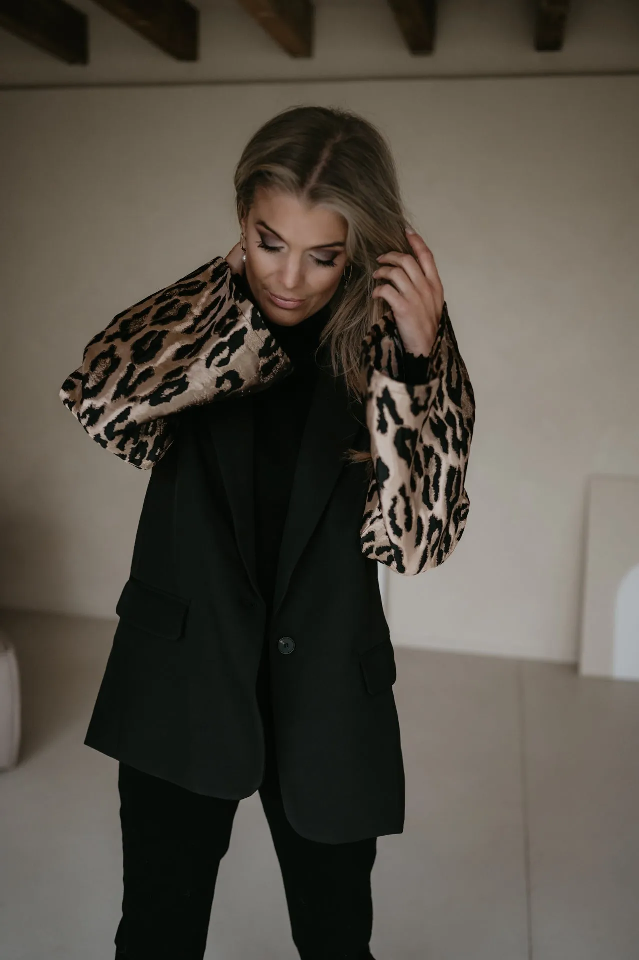 Dritto blazer I Leopard