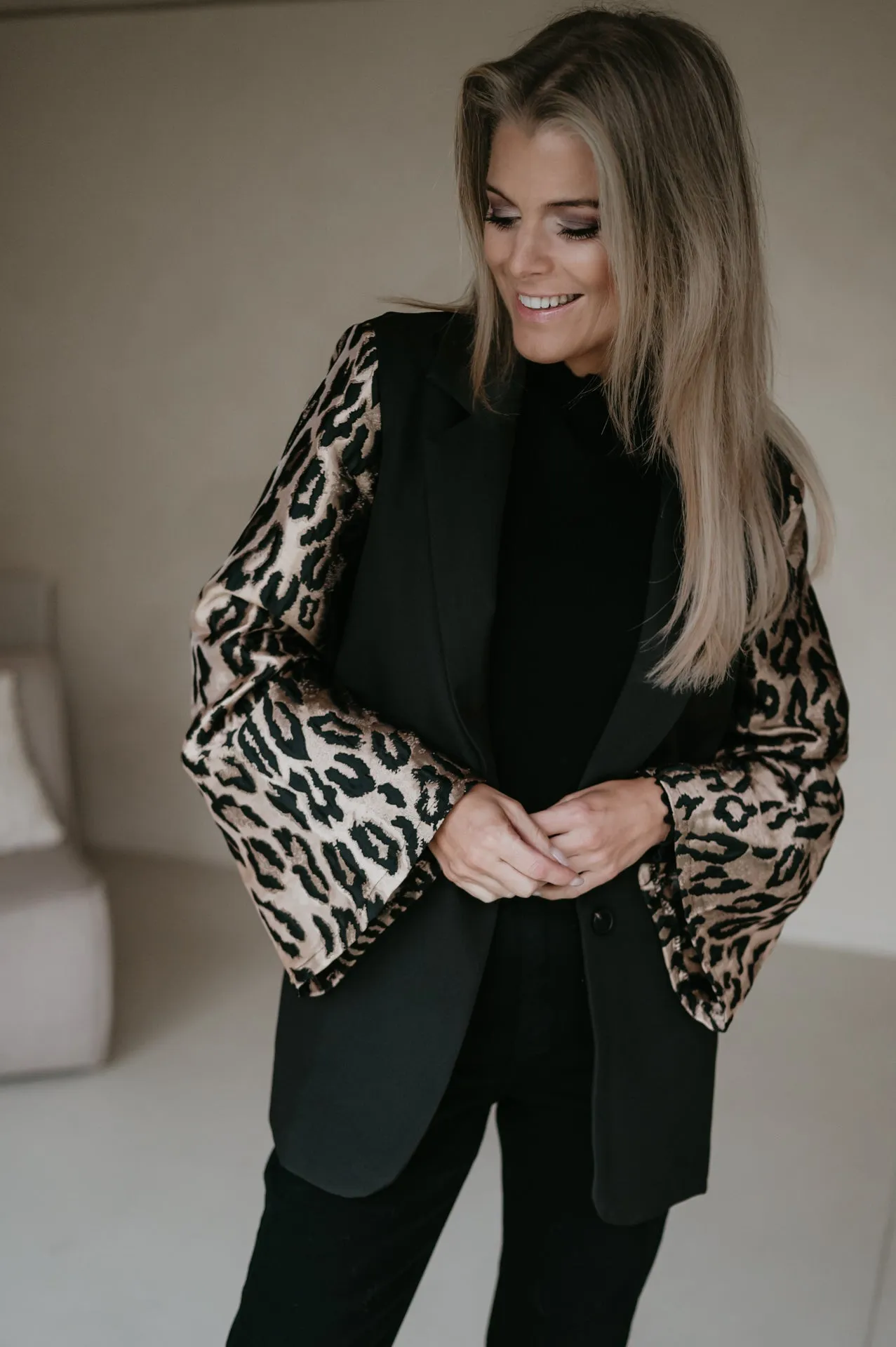 Dritto blazer I Leopard