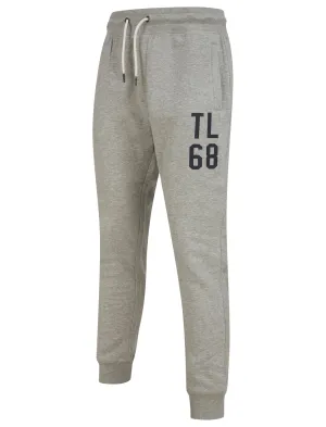 Fairwell Brushback Fleece Cuffed Joggers in Light Grey Marl - Tokyo Laundry