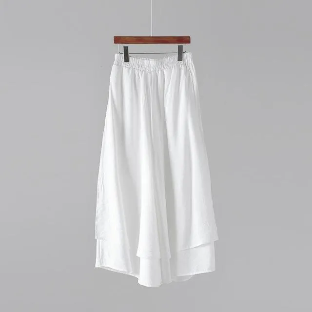 Flowy 3/4 Length Palazzo Pants | Zen