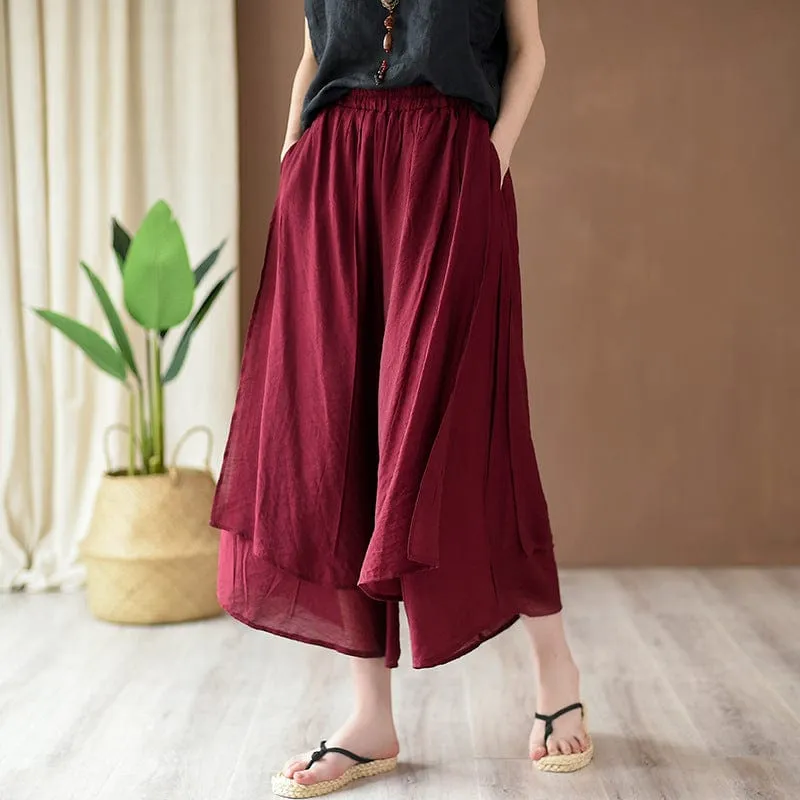 Flowy 3/4 Length Palazzo Pants | Zen