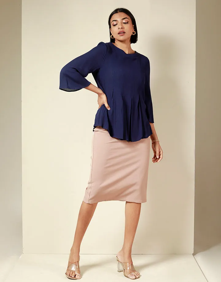 Front Pleated A-Line Fit Top