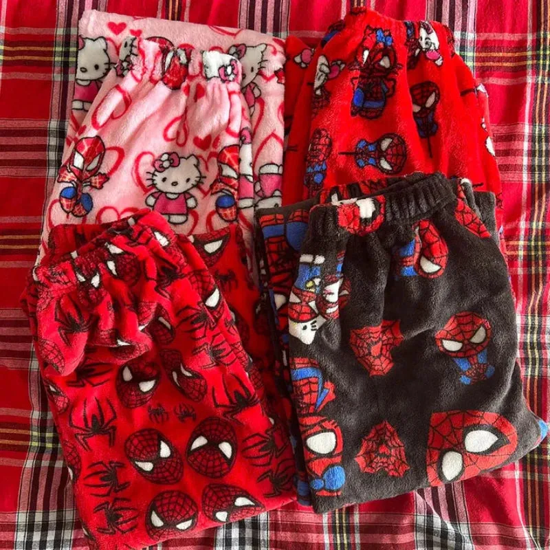 Hello Kitty And Spiderman Printed Pajama