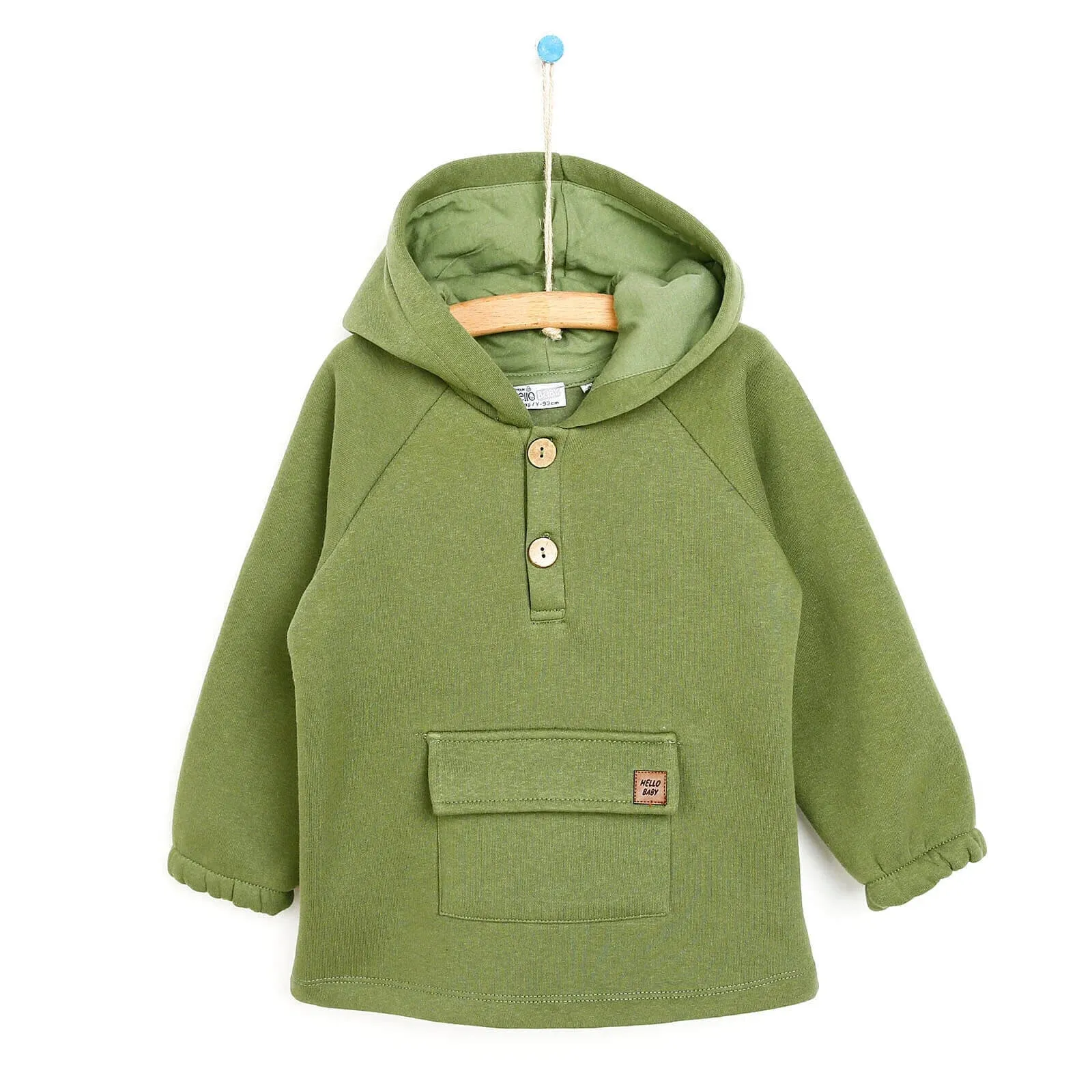 HelloBaby Basic Baby Boy Sweatshirt - Khaki