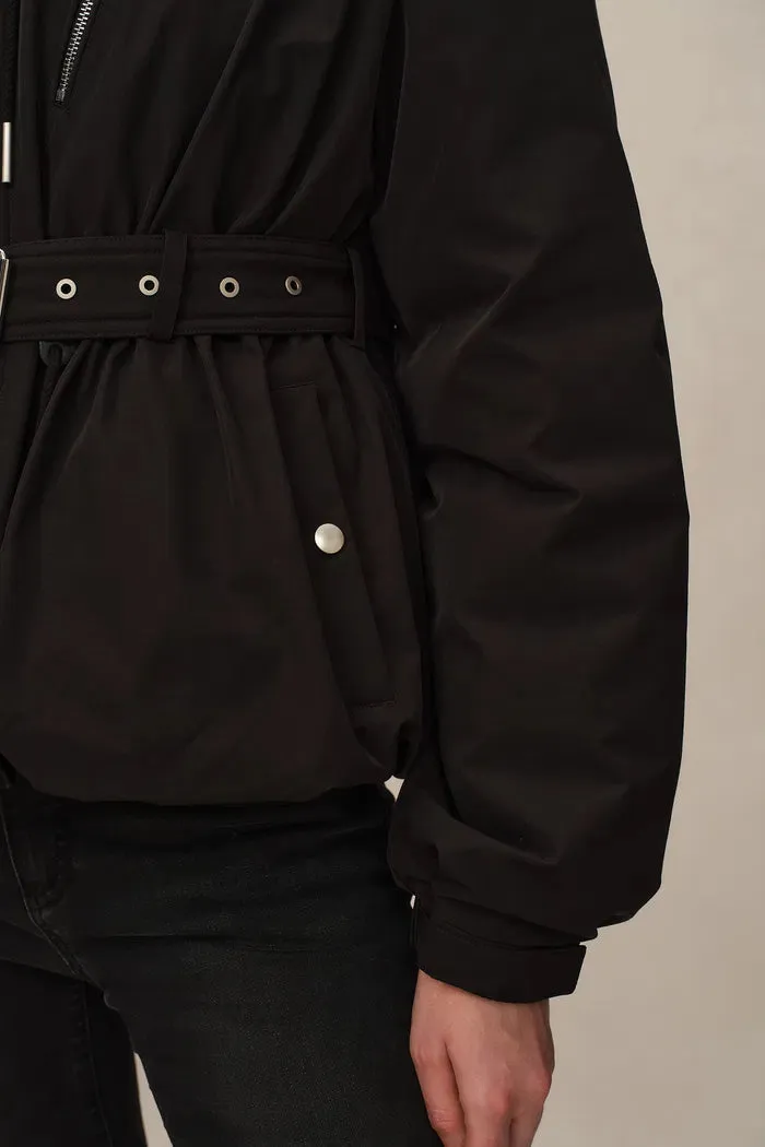 Jeanne Water Repellent Aviator Puffer Jacket