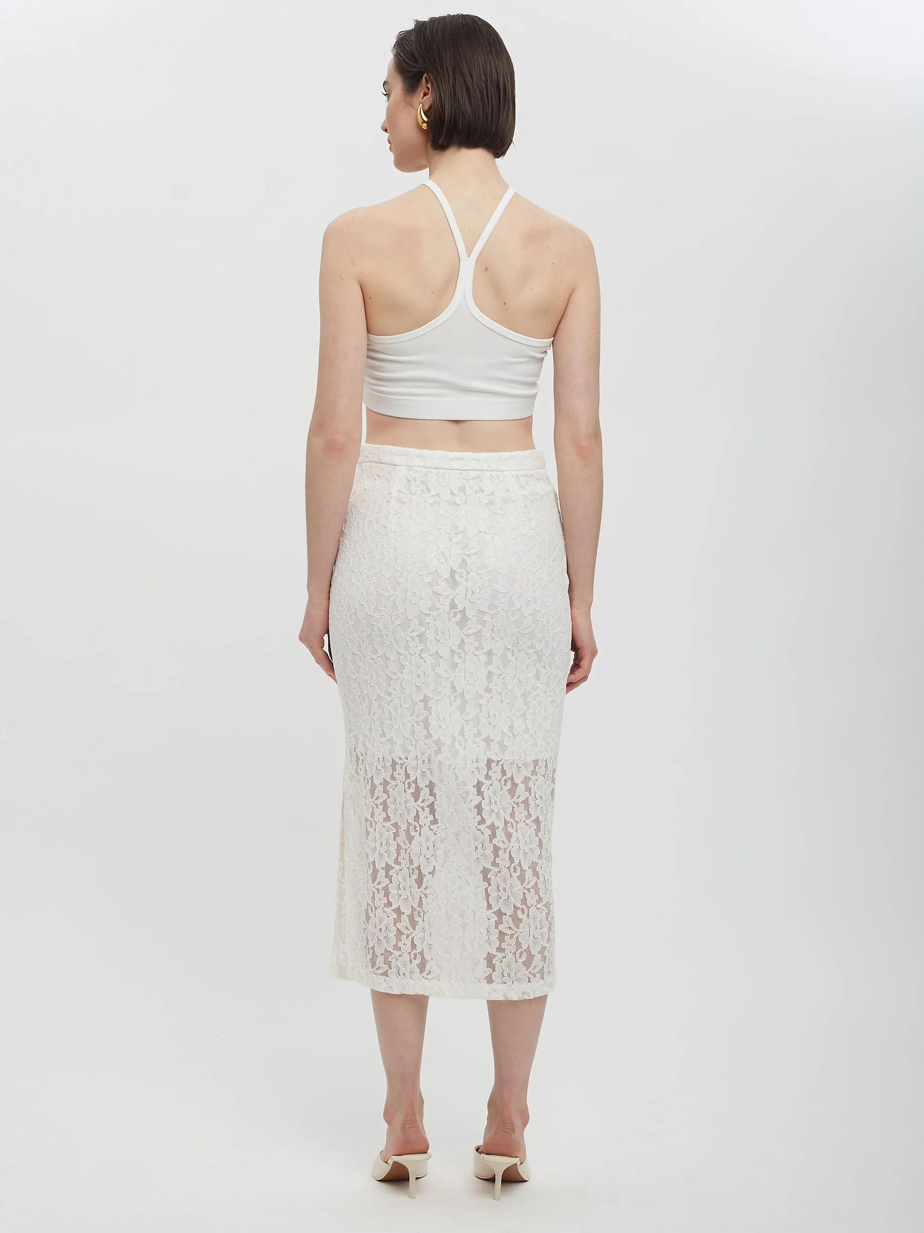 Lace Pencil Skirt