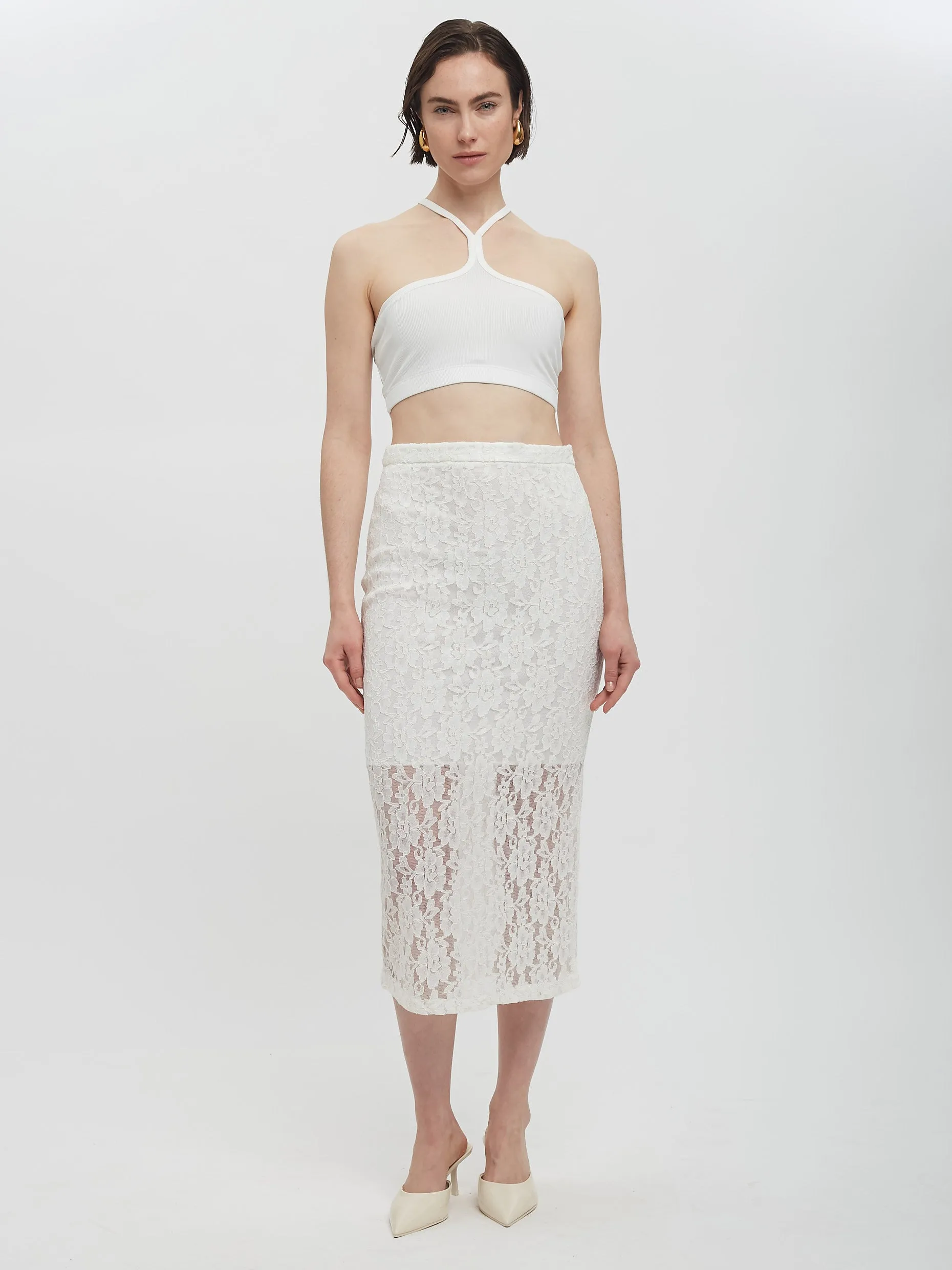 Lace Pencil Skirt