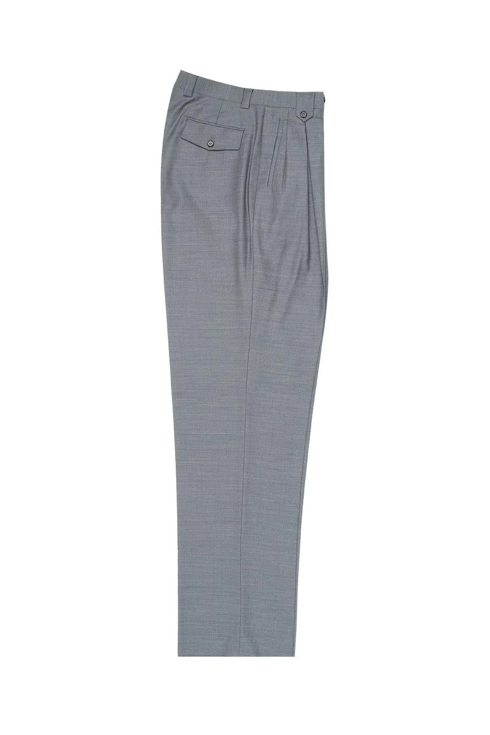 Light Gray Wide Leg Wool Dress Pant