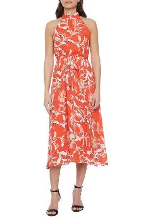 London Times Sleeveless A-Line Dress