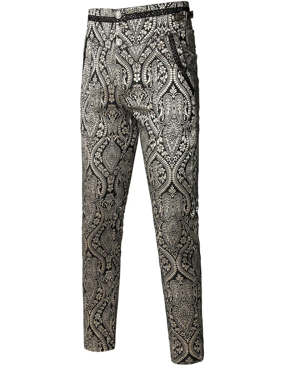 Men's Gothic Pants Cosplay Costume Trousers Steampunk Victorian Pants