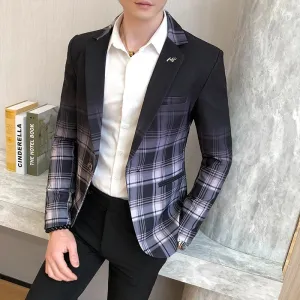 Men's Trendy Gradient Slim Fit Blazer | For Everyday Wear