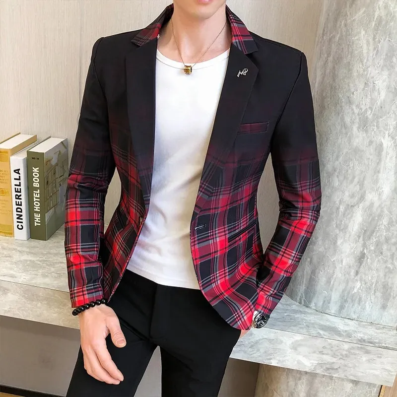 Men's Trendy Gradient Slim Fit Blazer | For Everyday Wear