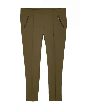 Nicky Ankle Pant | Olive Green