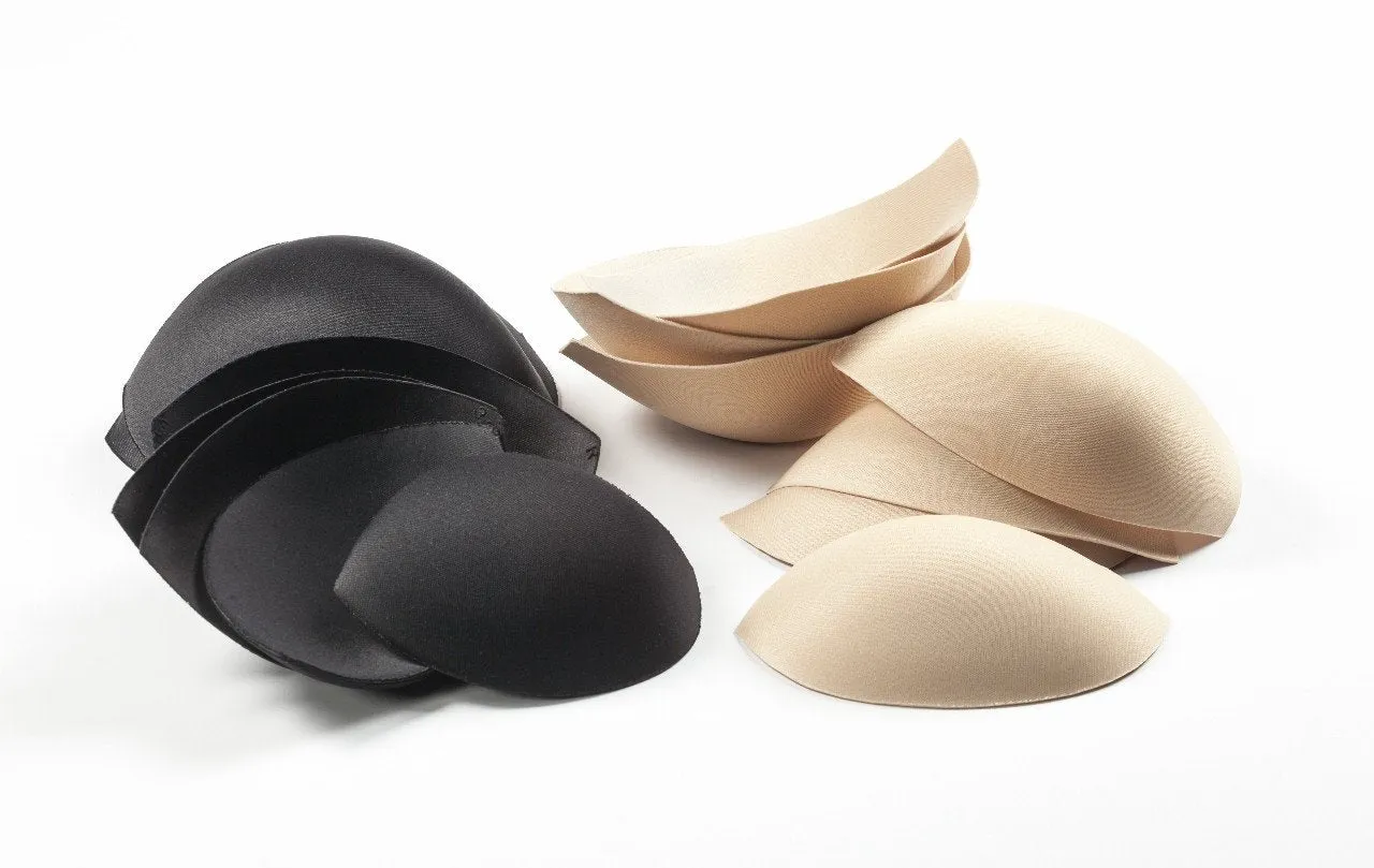 Oval Shaped Molded Foam Bra Cups (one pair) by Wear Ease®  Adds Shape, Symmetry, Smoothness