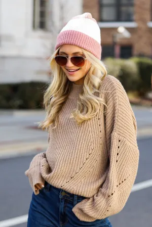 Perfect Comfort Mocha Oversized Sweater