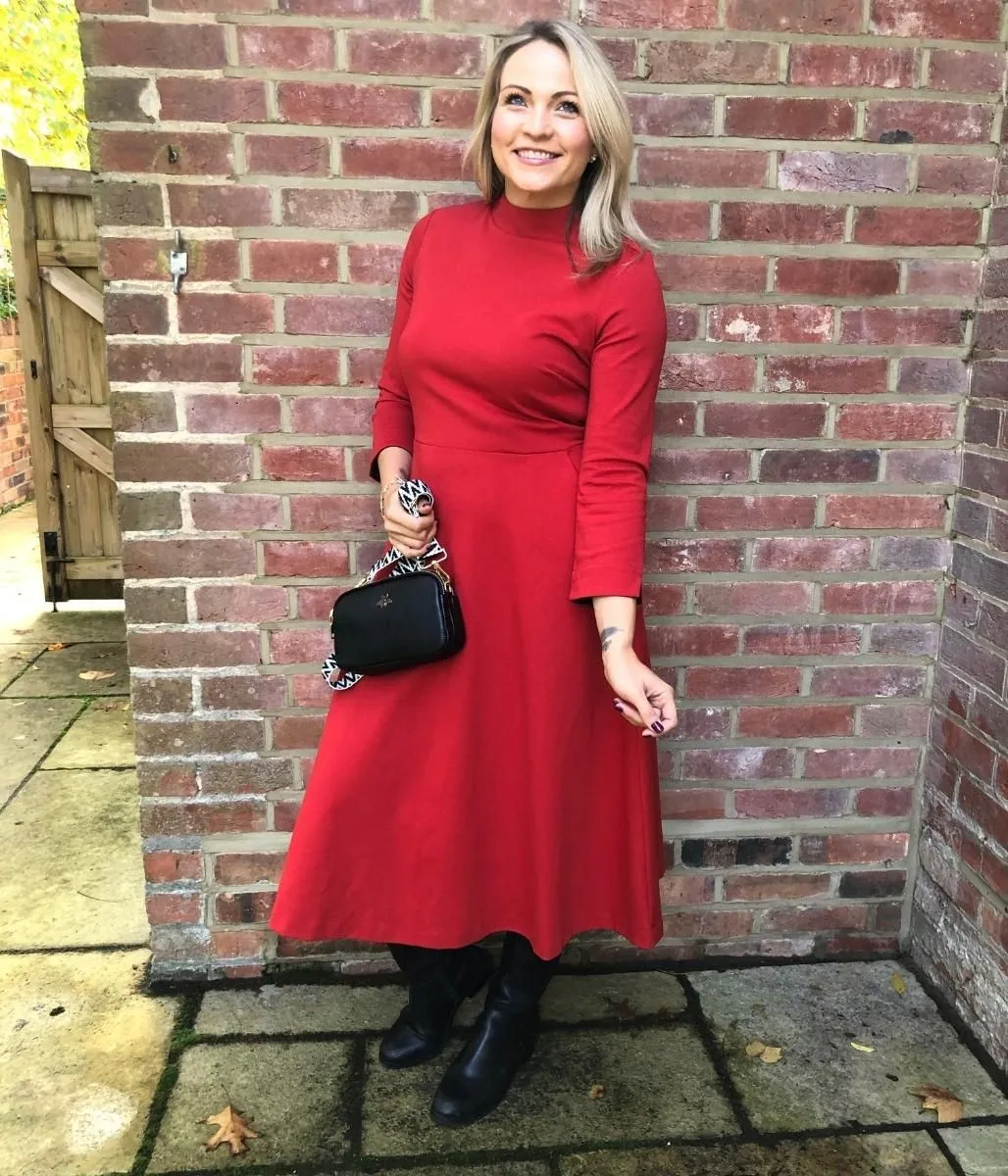 Red Nerissa Fit & Flare Dress