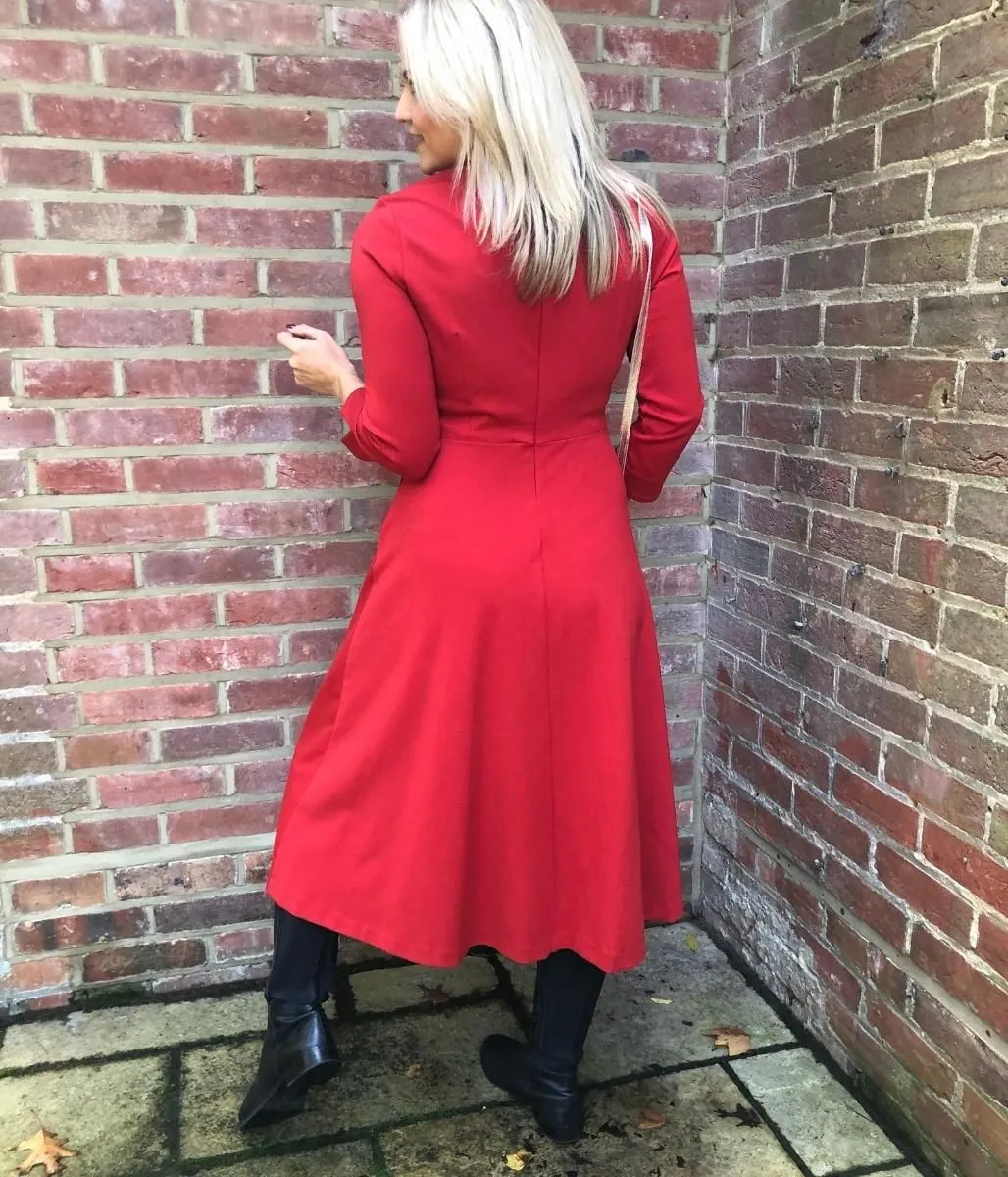 Red Nerissa Fit & Flare Dress