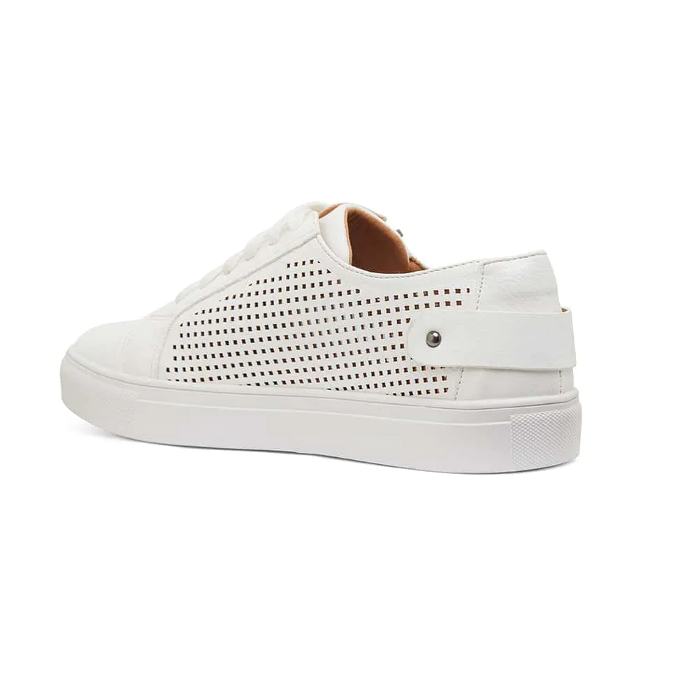 Romeo Sneaker in White Smooth