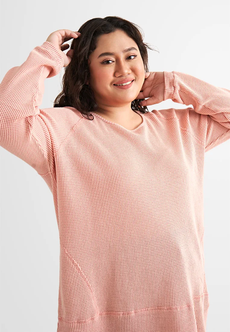 Rucia Scoop Neck Cosy Waffle Top