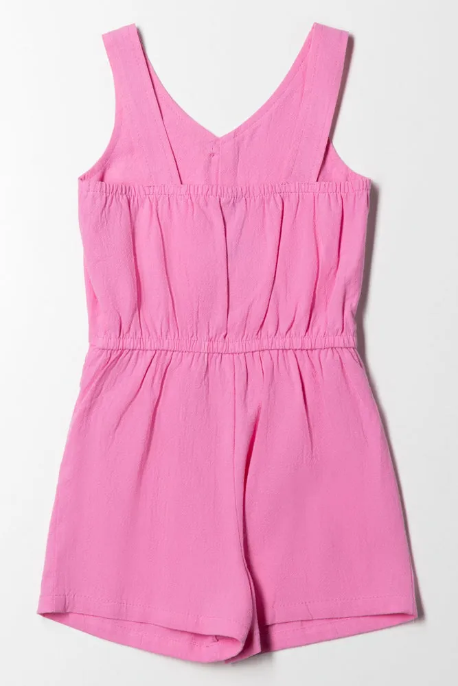 Short Jumpsuit Pink