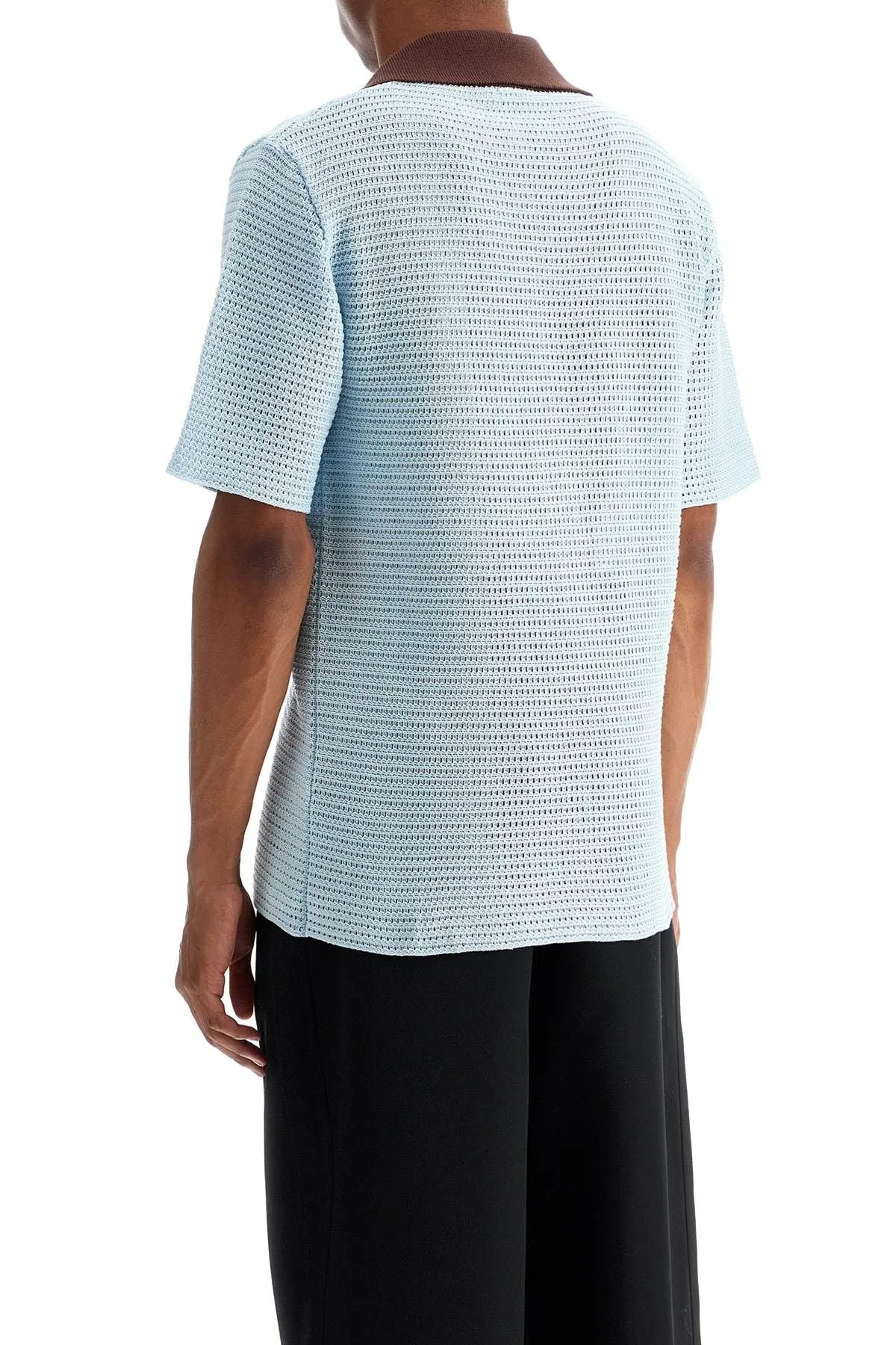 SHORT-SLEEVED POLO SHIRT IN PERFOR