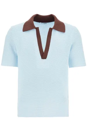 SHORT-SLEEVED POLO SHIRT IN PERFOR