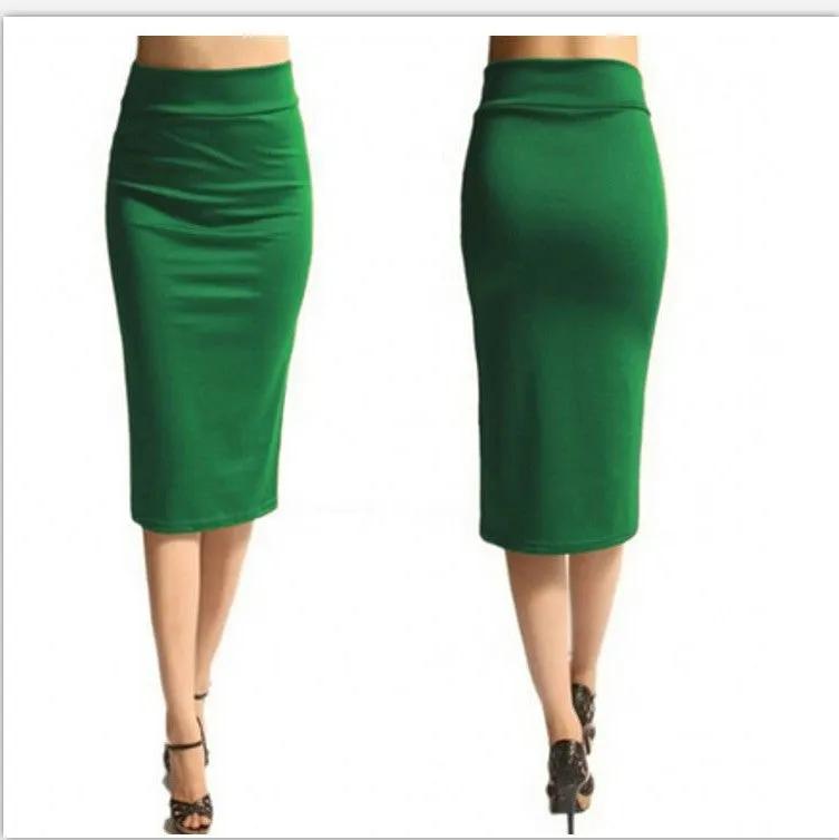 Summer Cozy Europe Sexy Short Slim Look Hip Flattering Mid-Length Pencil Skirt