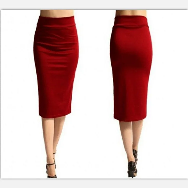 Summer Cozy Europe Sexy Short Slim Look Hip Flattering Mid-Length Pencil Skirt