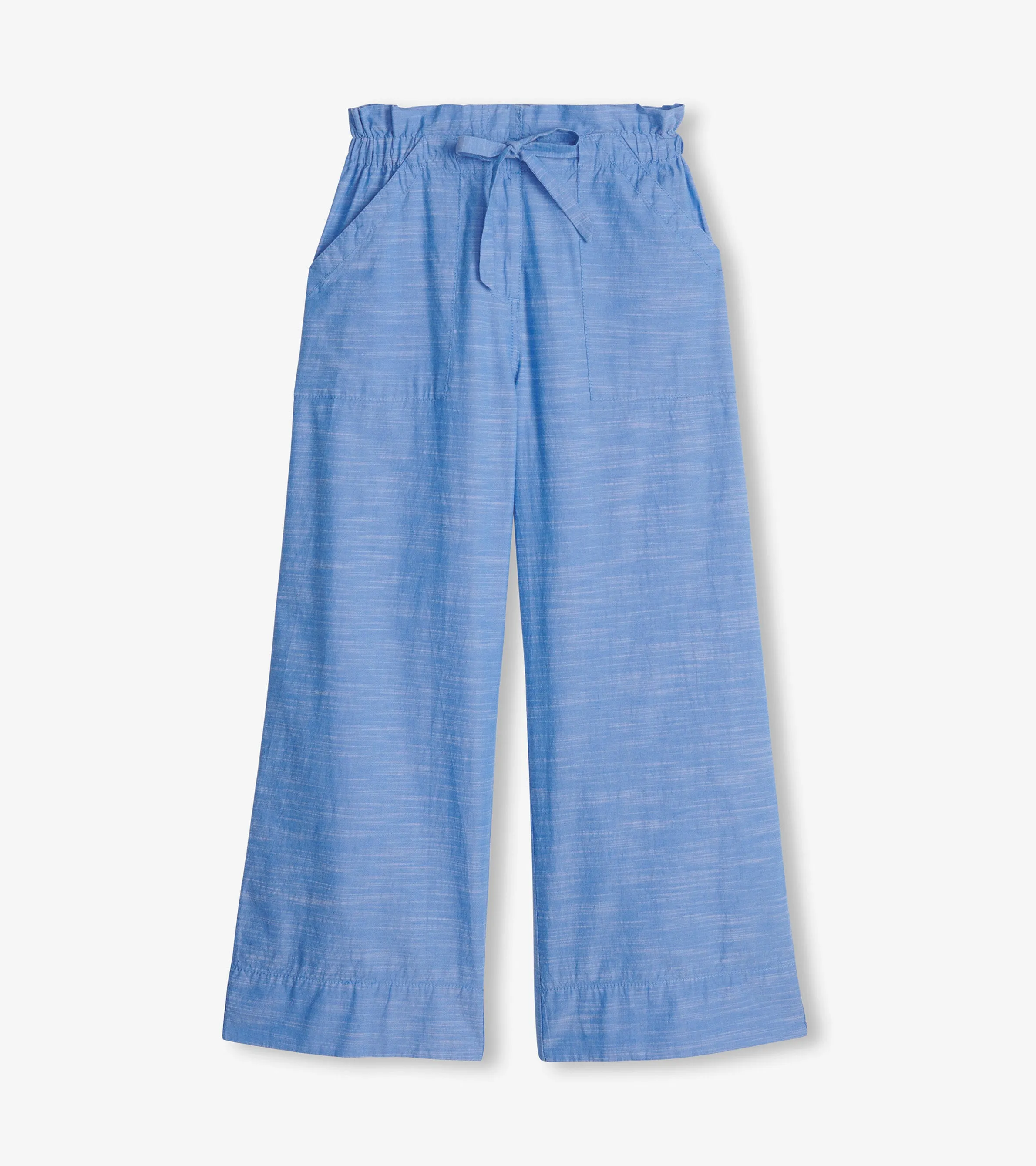 Tie Front Pants - Chambray