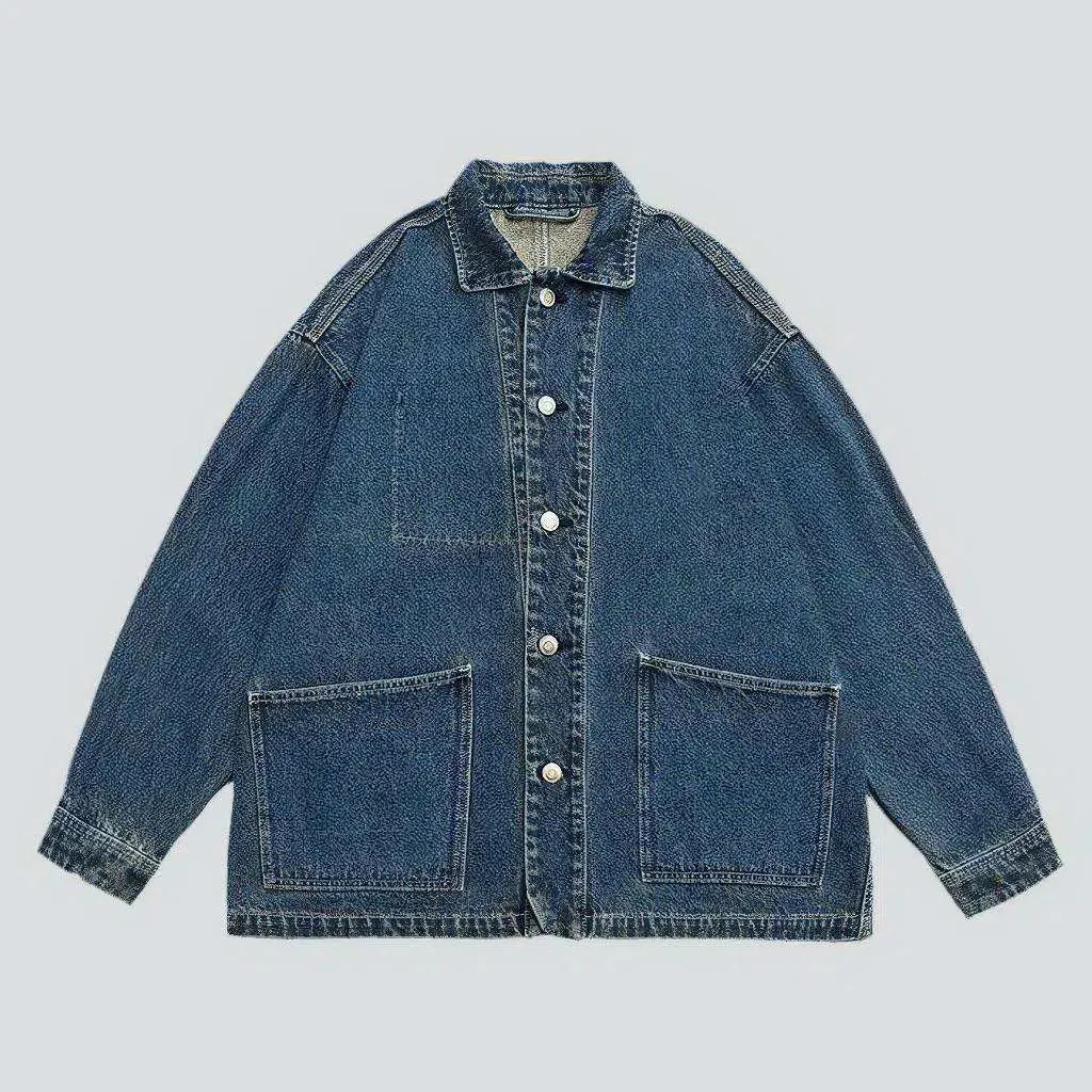 Vintage oversized men's jean jacket