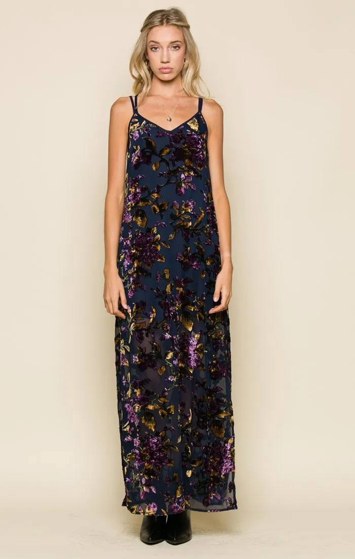 VIOLA VELVET SLEEVELESS MAXI