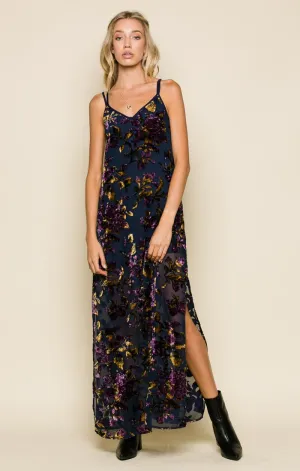 VIOLA VELVET SLEEVELESS MAXI