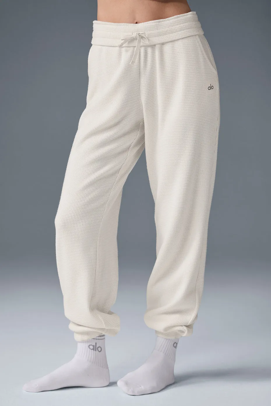 Waffle Weekend Escape Jogger - Ivory