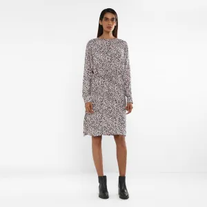 Women's Abstract Print Round Neck Dress