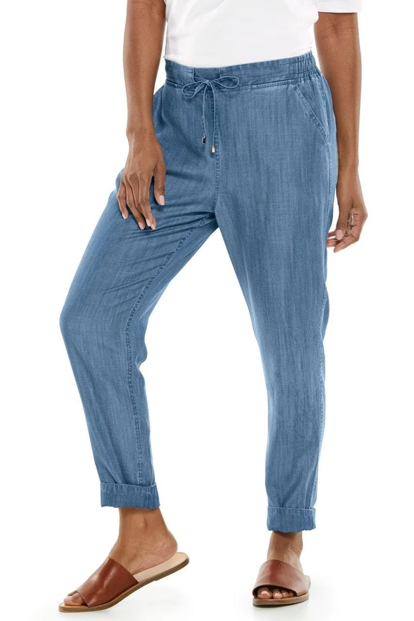 Women's Enclave Weekend Pants | Light Indigo Chambray