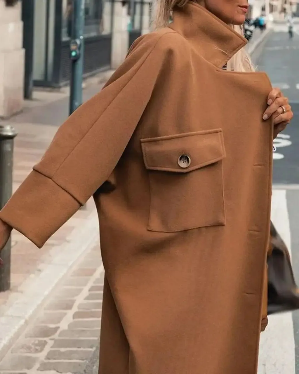 WOOL BLEND MAXI COAT